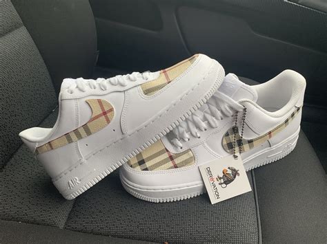 white burberry air force 1.